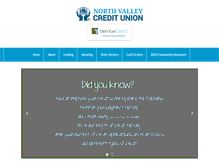 Tablet Screenshot of northvalleycu.com